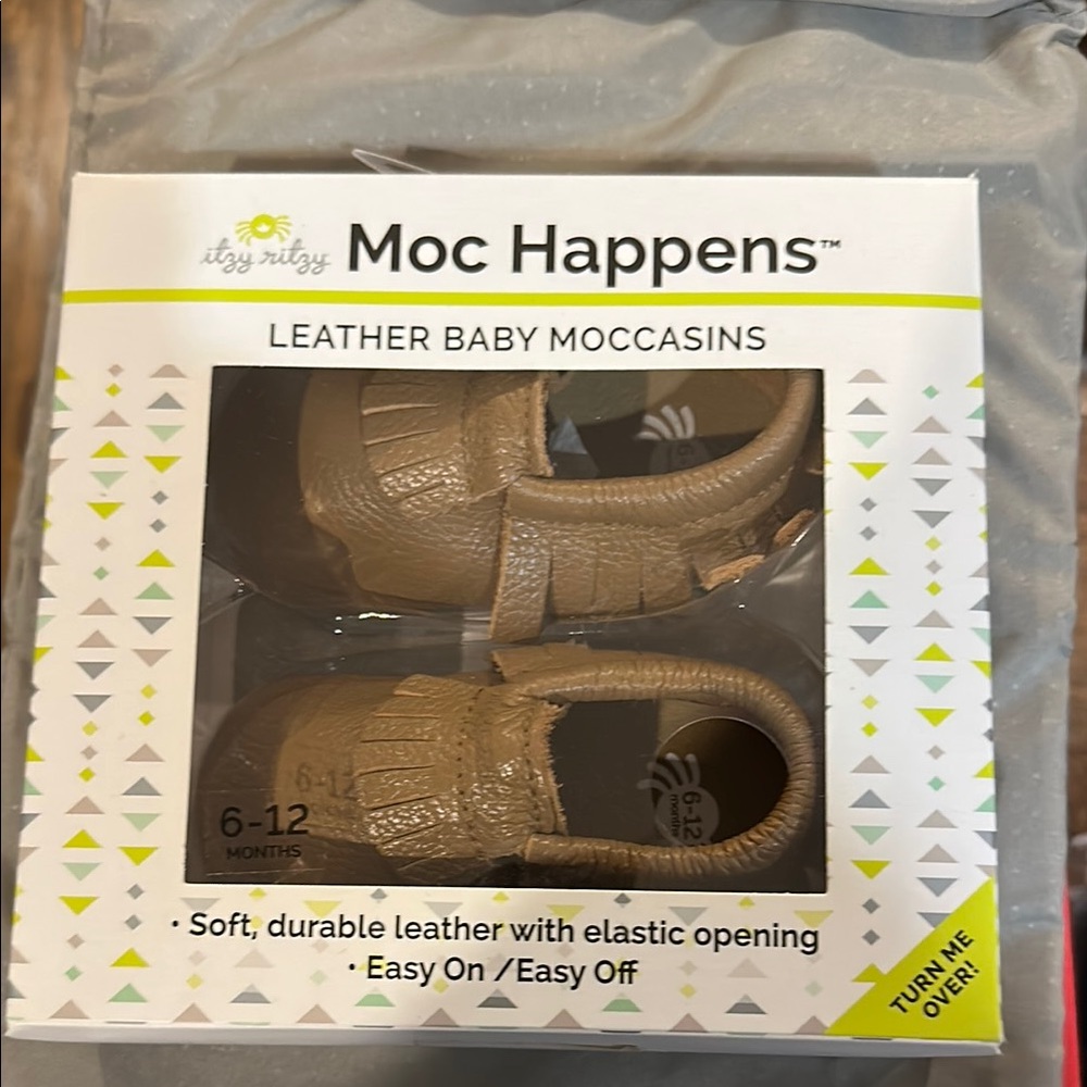 Itzy Ritzy Moc Happens Leather Moccasins - Brown